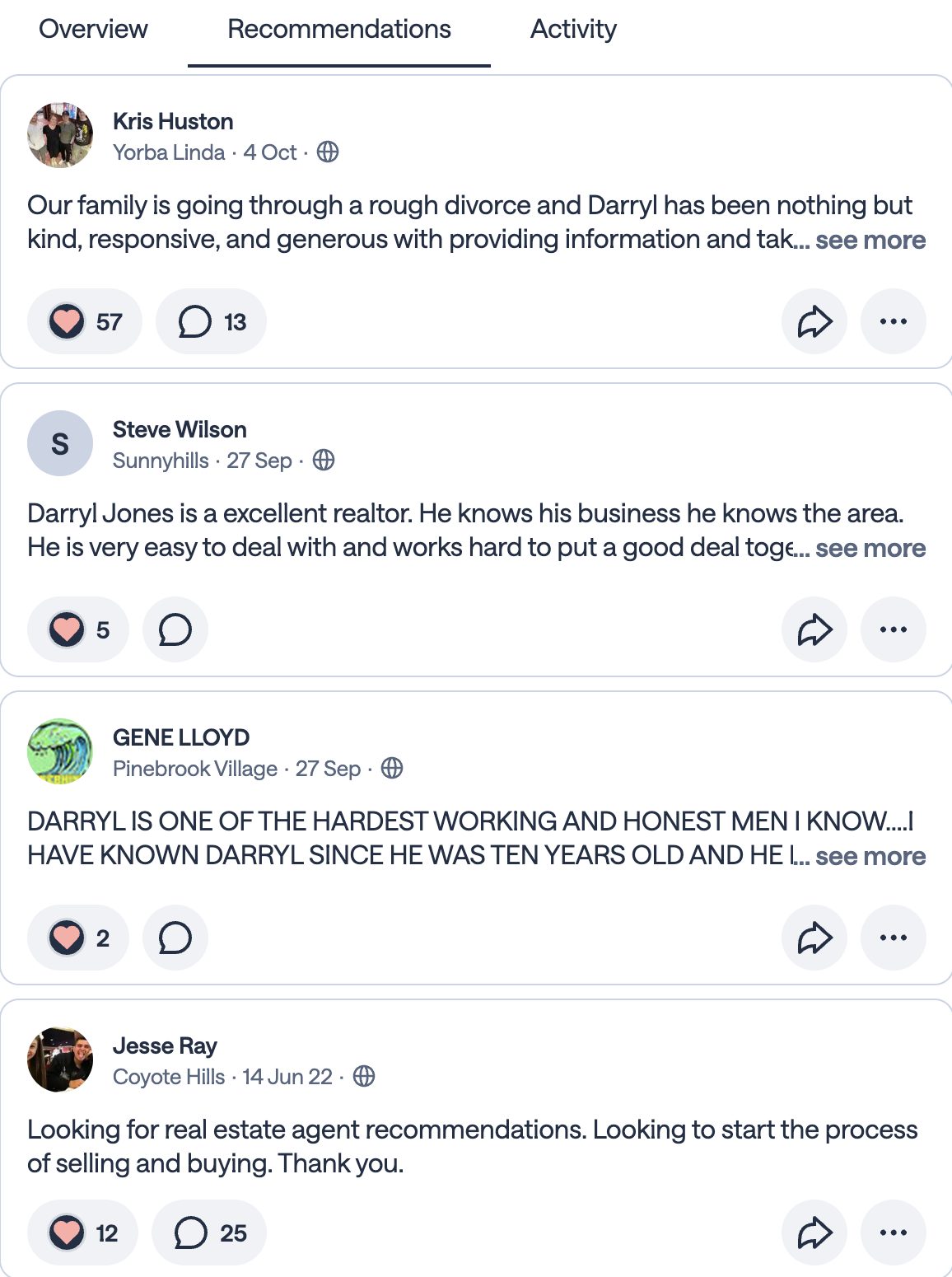Nextdoor Recommendations