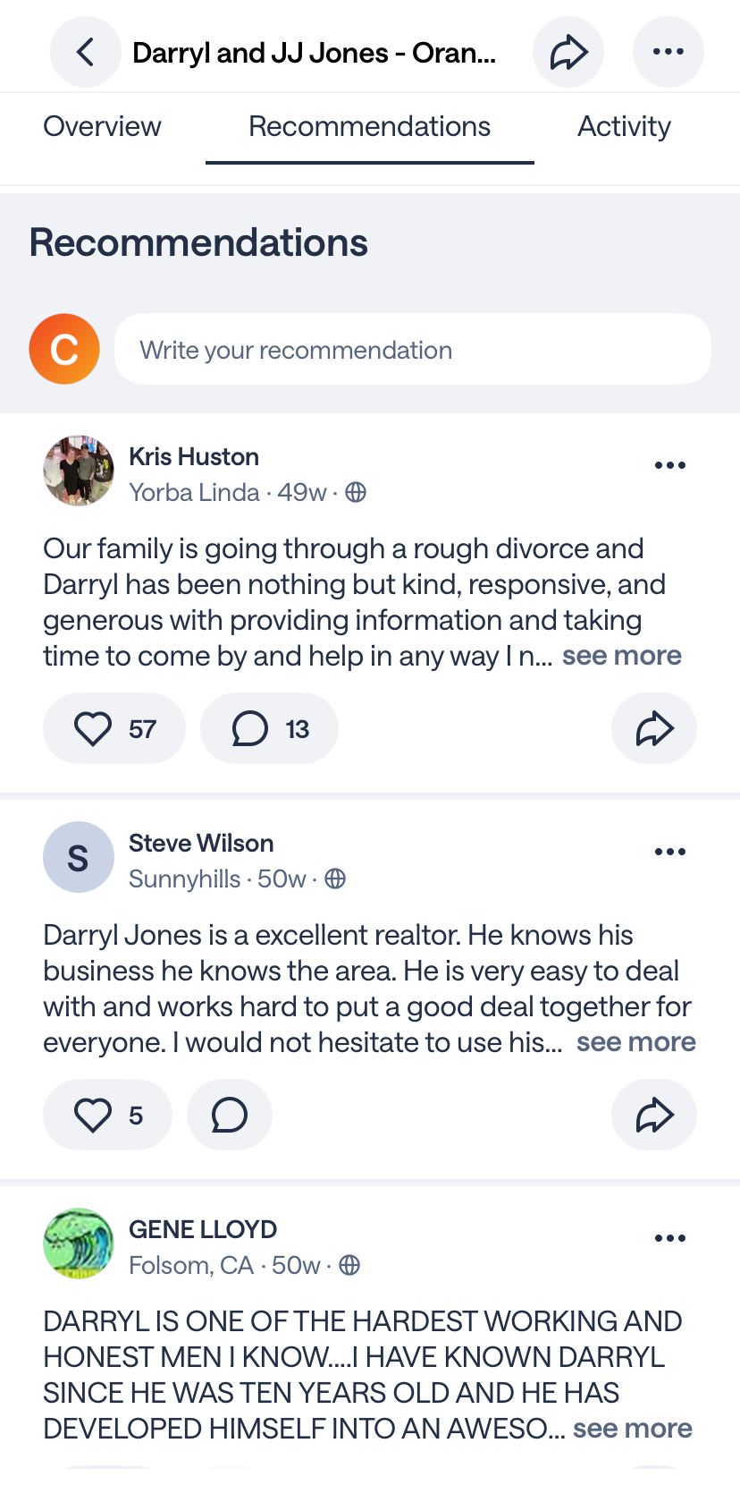 Nextdoor Recommendations