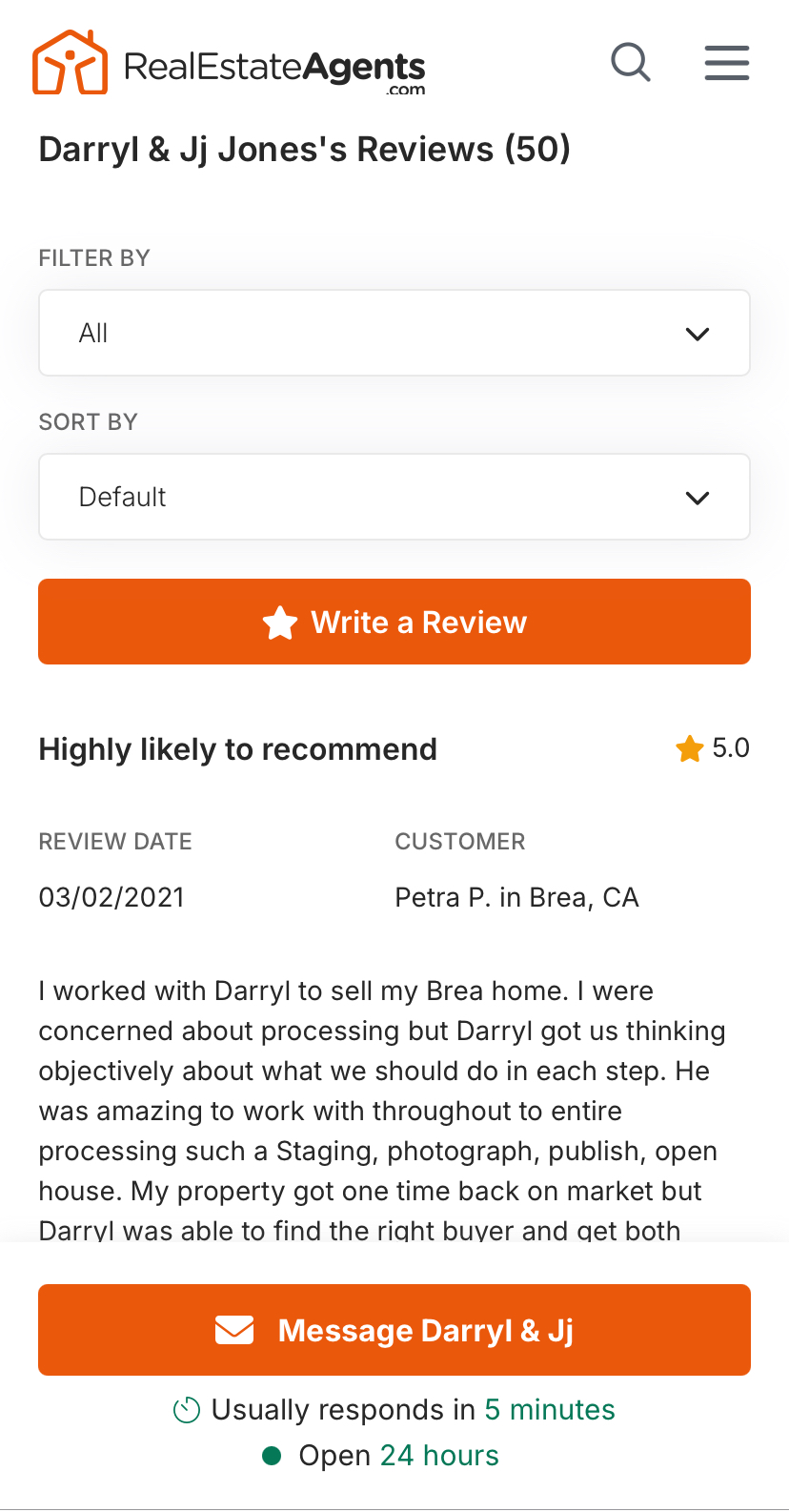 RealEstateAgents.com Reviews